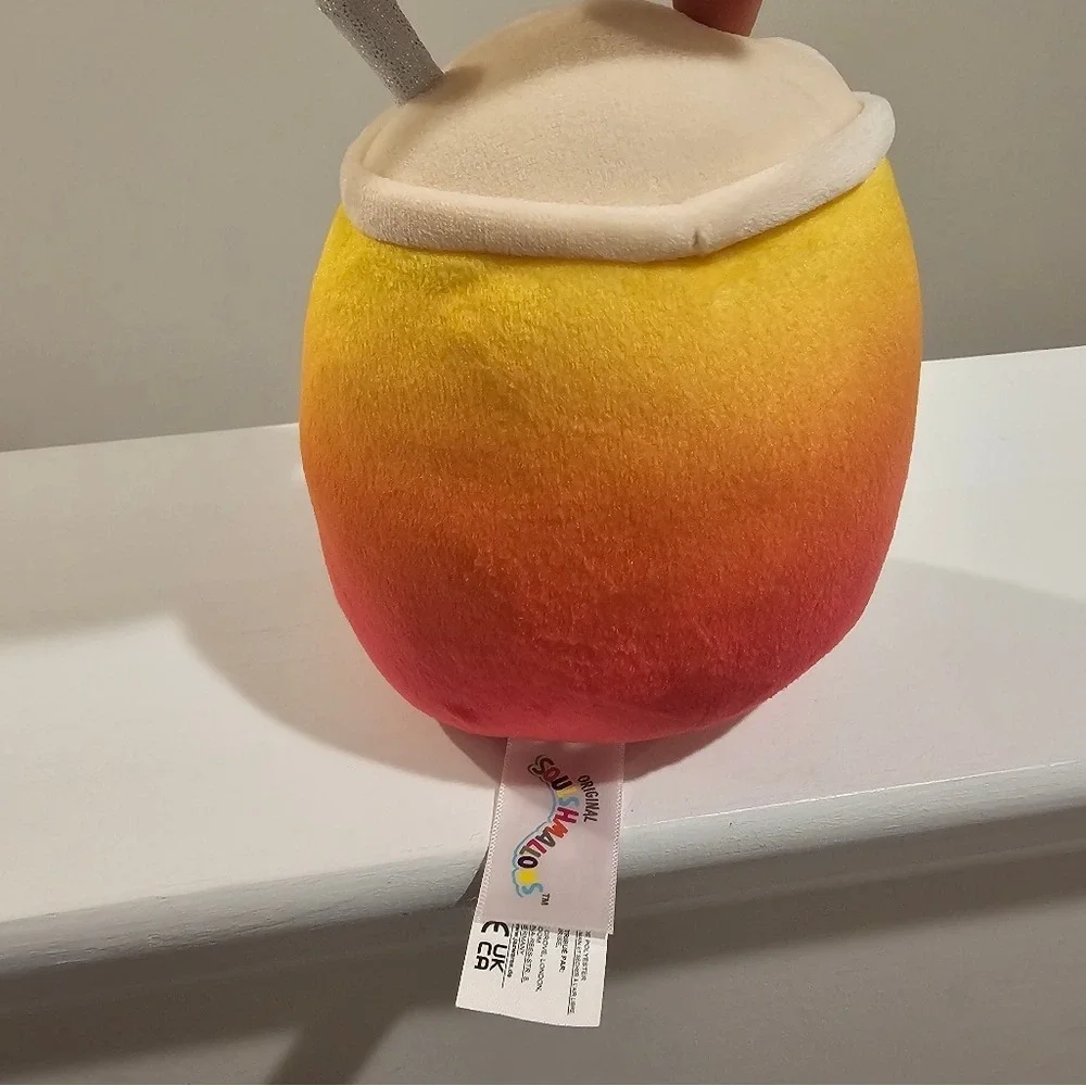 Squishmallows Official‎ Kellytoy Bergit Boba Tea Soft and Squishy Plush Toy